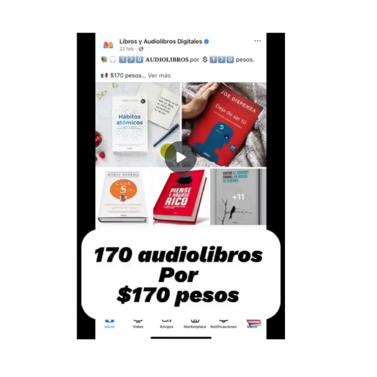 🎧 ¡170 Audiolibros por solo $170 MXN! 📚
